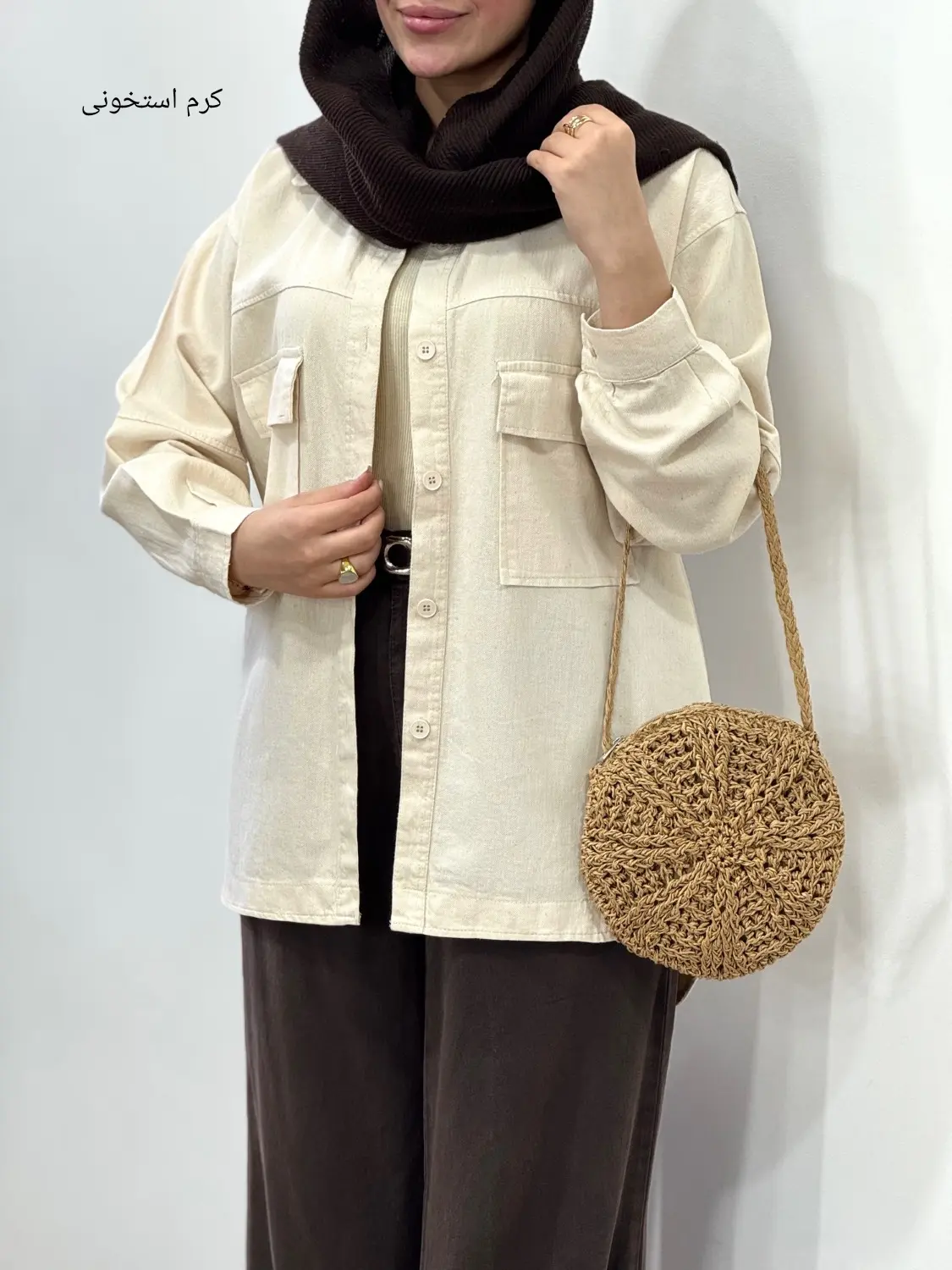 مانتو کتان کاغذی ابریشمی سنا
